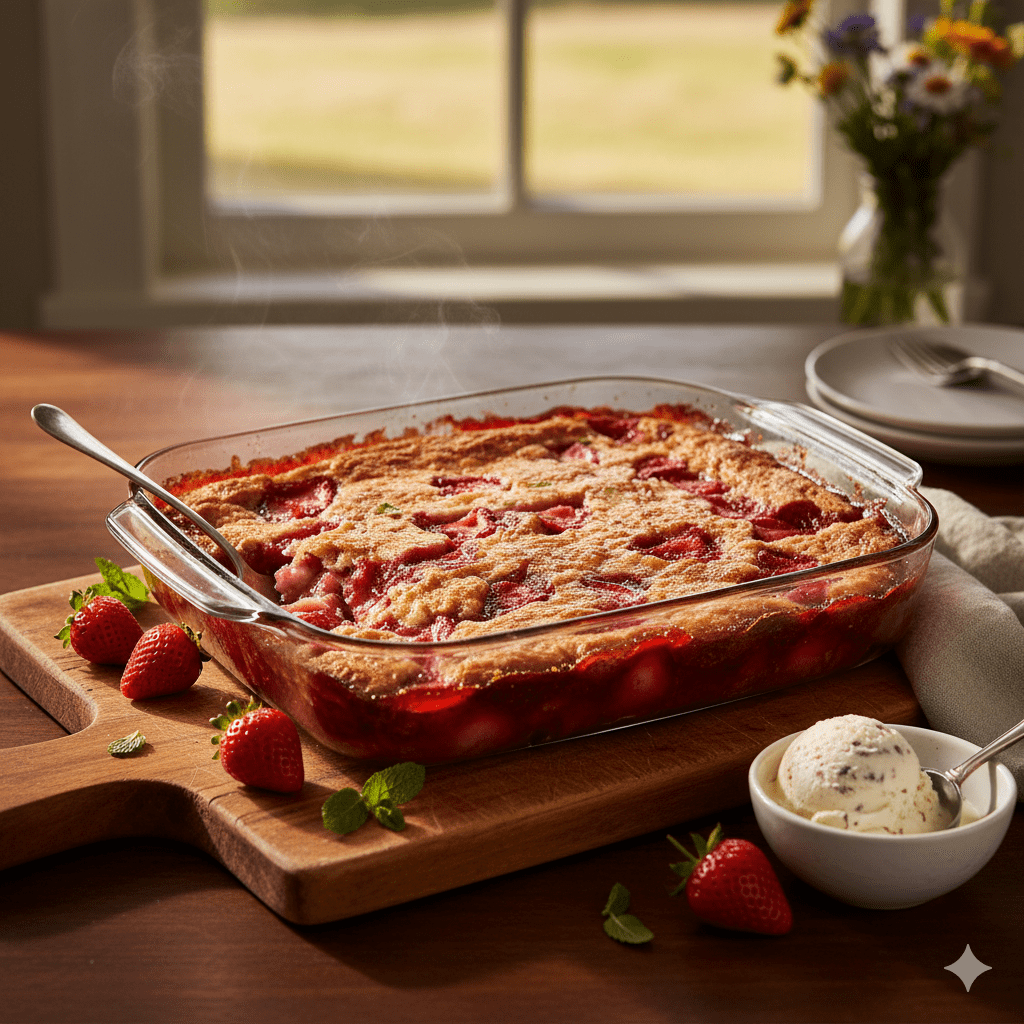 Hero Shot - Whole Cobbler Fresh from Oven