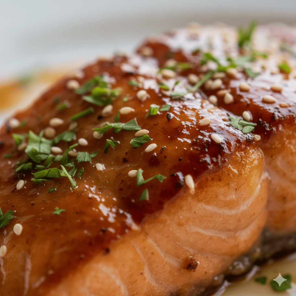 Honey Garlic Glazed Salmon