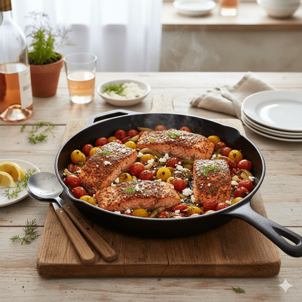 Summer Salmon Skillet